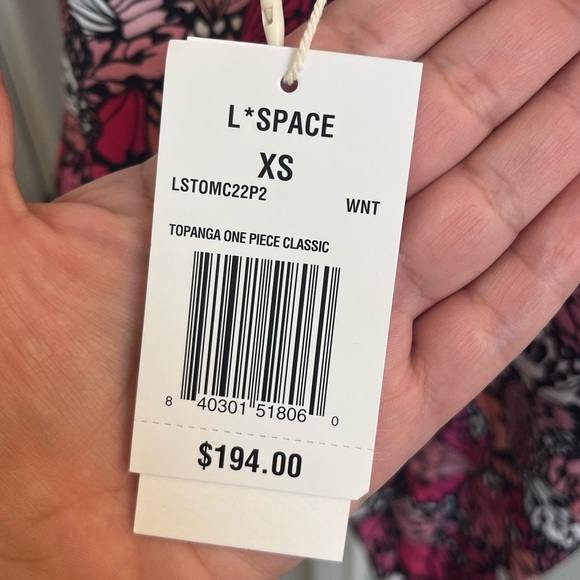 L*space Topanga One-piece swimsuit nwt size xs - Picture 7 of 9